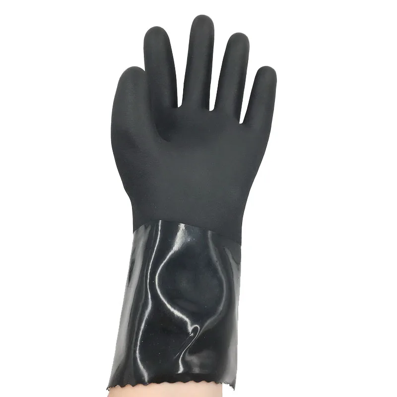 

Cotton conductive fiber Anti-static both liner and coating prevents sparks excellent oil and abrasion resistance Safety gloves, Blue