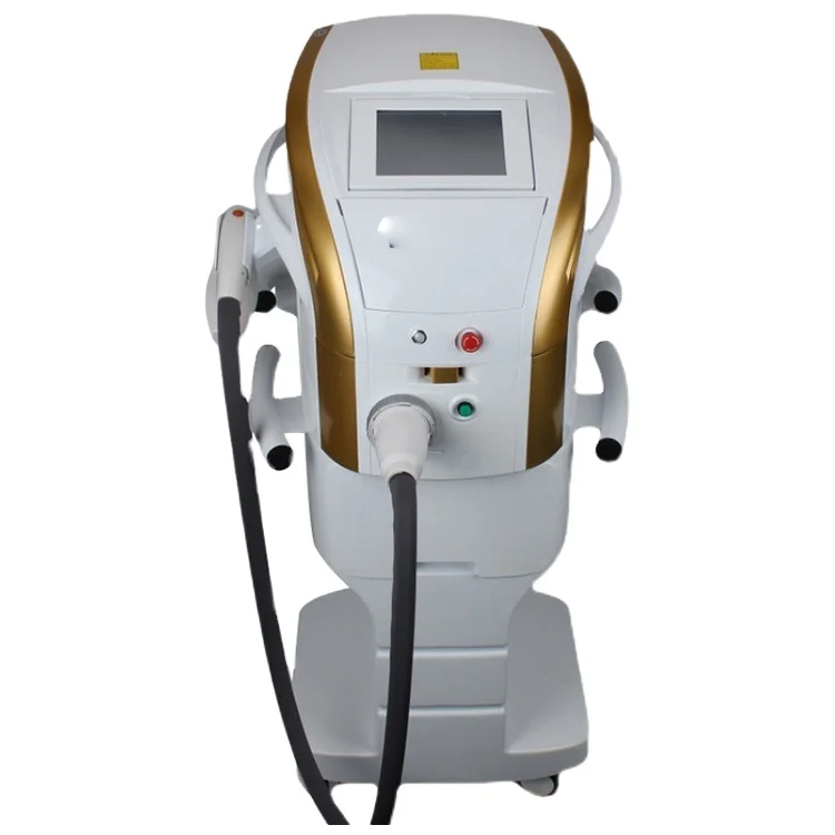 

Hot Sale Portable IPL OPT Laser Skin Rejuvenation M22 Wrinkle Removal Acne Scar Removal Skin Whitening Beauty Salon Machine, Gold and white