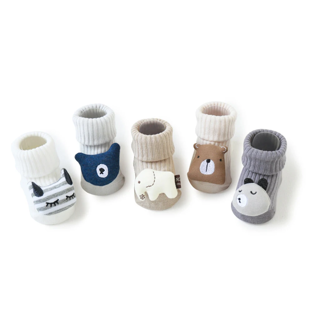 

Wholesale Children Socks Antislip Baby Kids Winter Stockings Ankle 100% Cotton OEM Service Quick Dry Standard Knitted Support, Picture