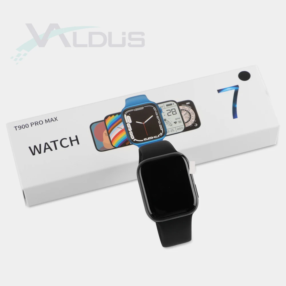 

Valdus T900 Pro Max 2022 wearable devices smartwatch waterproof reloj inteligente smart watch T900 series 7