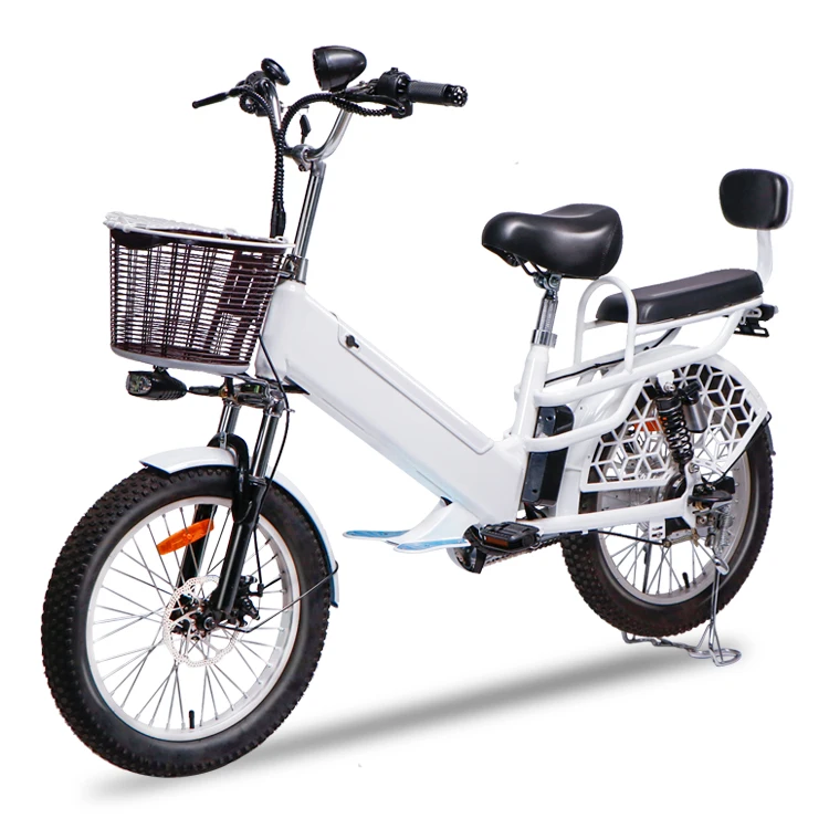 

20 inch two seat fat tire bicycle 48v350w adult electric bike