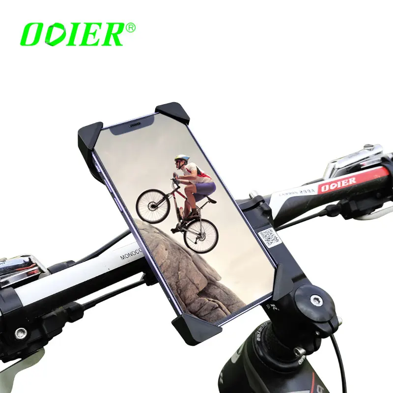 

ODIER Motorcycle Handlebar Mount Bicycle Smartphone Stand Holder MotorBike Mobile Phone Support For Bike Phone Holder