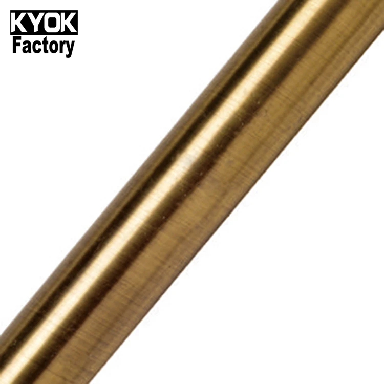 

KYOK Window curtain rod accessories popular 19mm 28mm rose gold curtain rods double, Ab/ac/gp/cp/ss/sn/mb/bk/bks