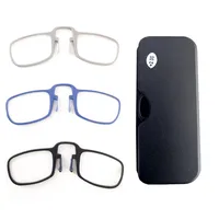 

fashion ship high end quality TR90 spring clip on nose pincenez rectangle light weight reading glasses