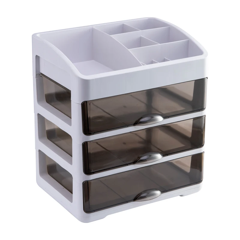 Plastic Clean Desktop Transparent Drawer Makeup Organizer Plastics