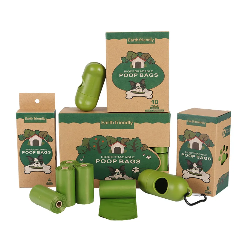 

Compostable pet dog poop bag pouch disposable PE dog poop bag holder, Mutil color