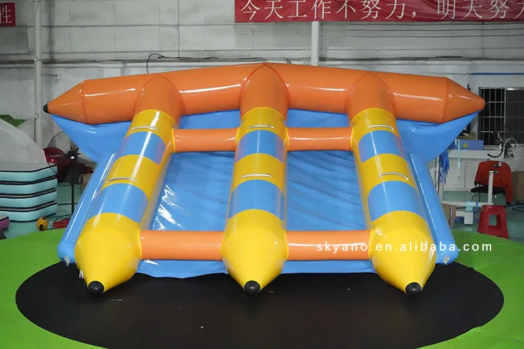 inflatable flying fish banana boat for water game sports
