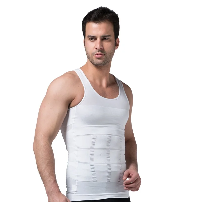 

Hot Sale waist Trainer Shaper Cincher Corset vest for men men waist trainer, Black;white