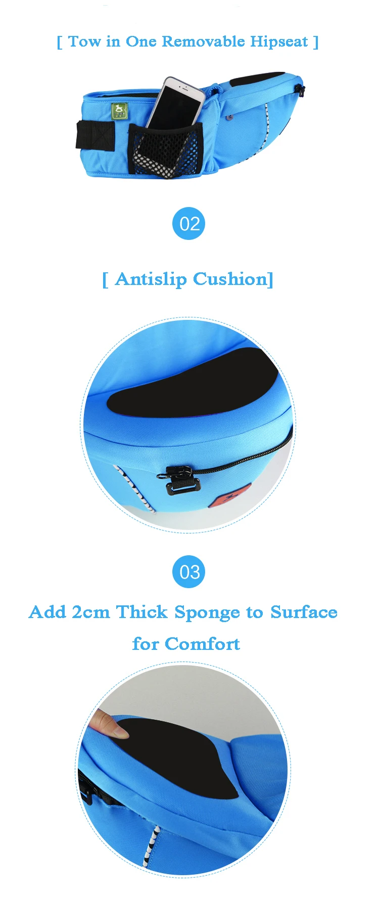 High quality and Breathable carrier swaddle baby wrap for Baby