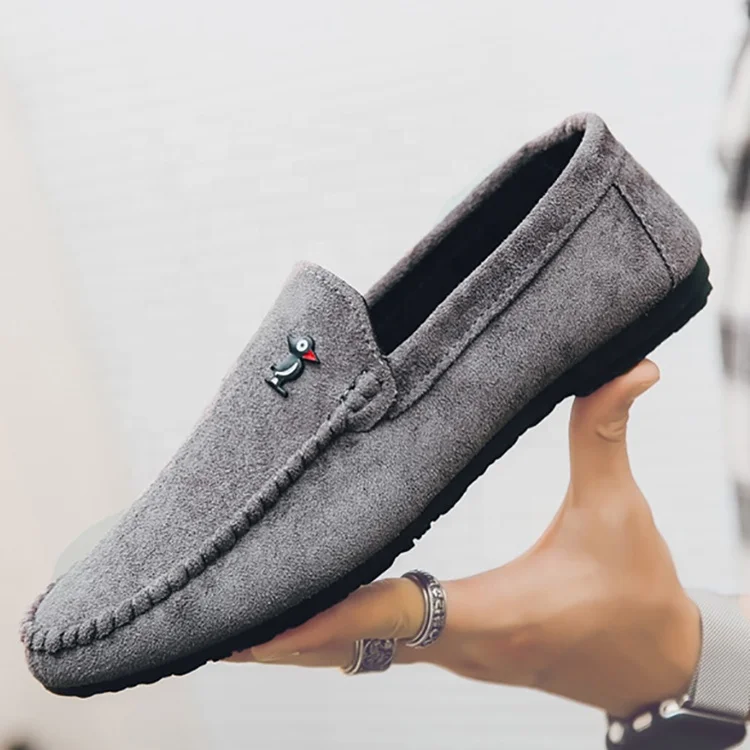 

2020 economic popular flat sole best wholesale slip-on casual men shoes, Black, grey