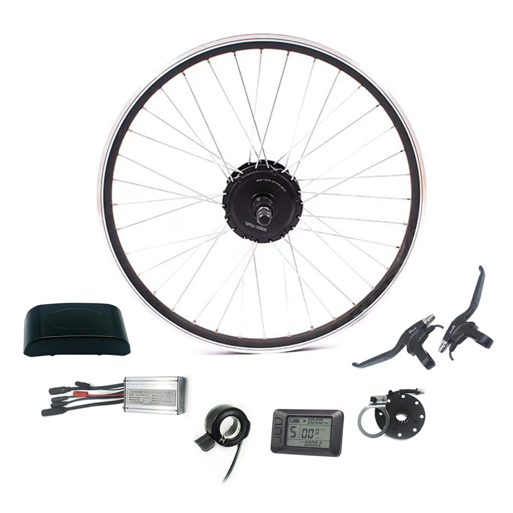 Greenpedel hub motor 28 inch cassette wheel electric bicycle ebike conversion kit 36v 250w