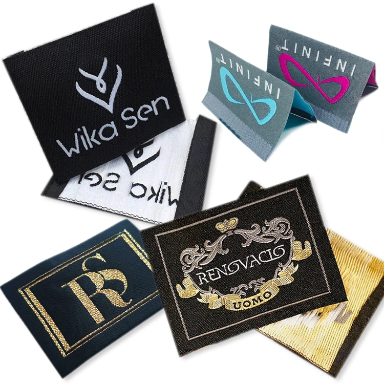 

Label Manufacturer Custom Design Logo Cheap Main Woven Labels for Clothing, Custom color