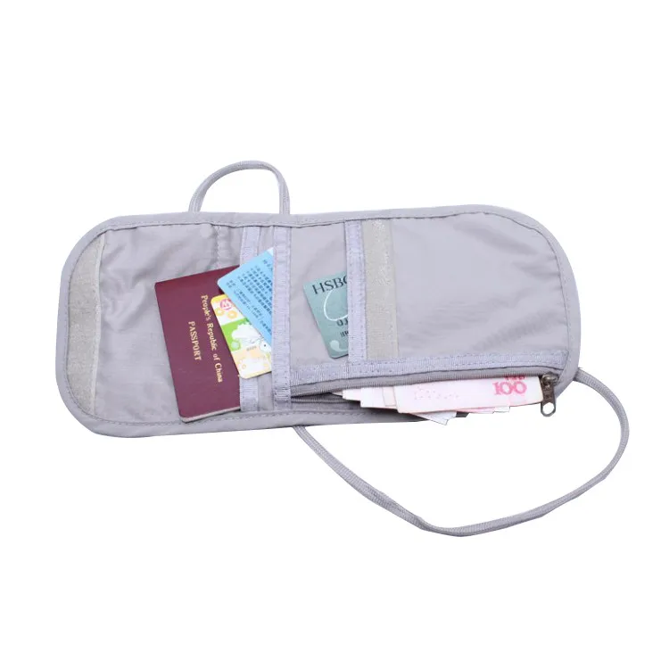 

Custom travel organizer single shoulder bag RFID blocking crossbody bag, Beige or customized