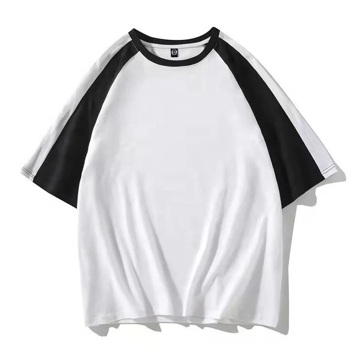 

Most popular Men's Half Sleeve T-shirt Hip Hip Spliced T Shirt Plus Size Custom Digital Printing T-shirts 100% Cotton Jersey