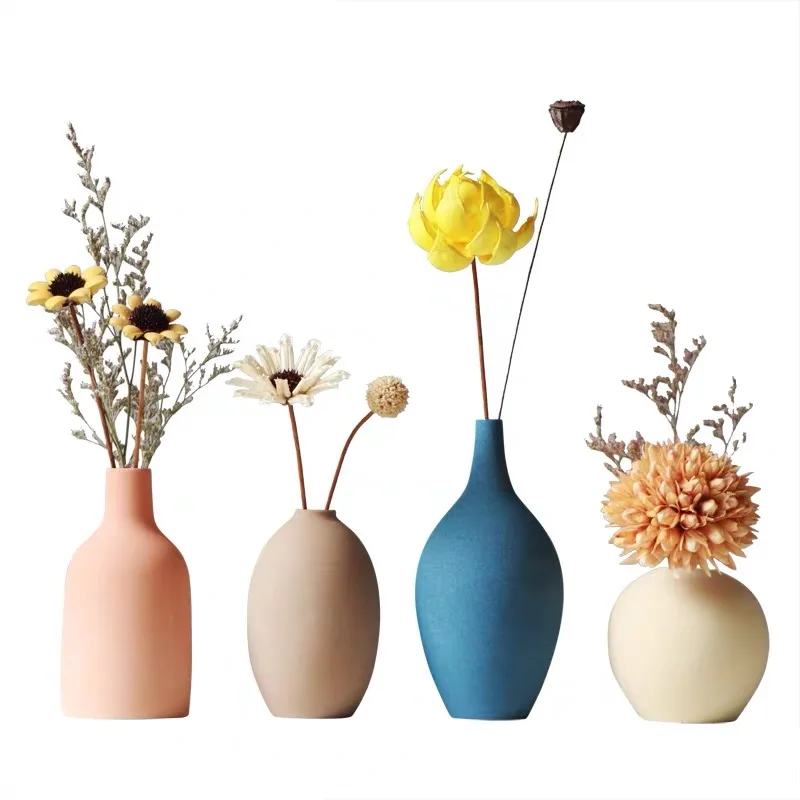 

XS Ltd. Home Decor China Flower Mini Modern Ceramic Vase Ceramic Porcelain, Cmyk