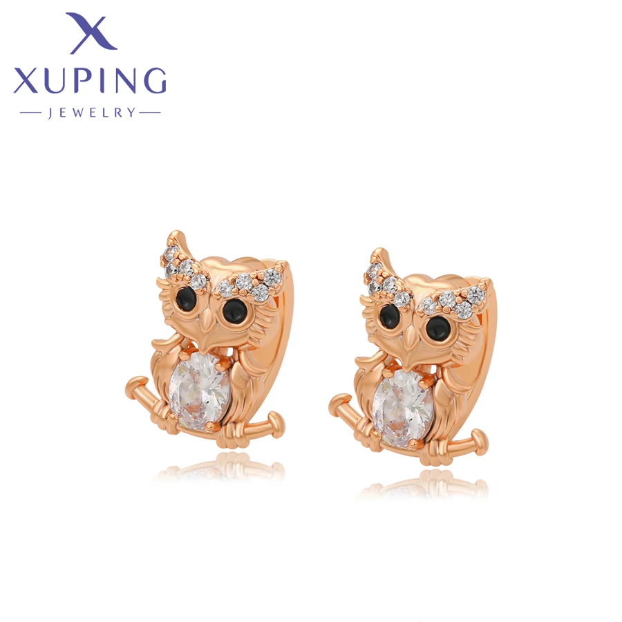 

14E235316 xuping jewelry 18k gold color owl shape special gifts for women fashion elegant luxury women earring