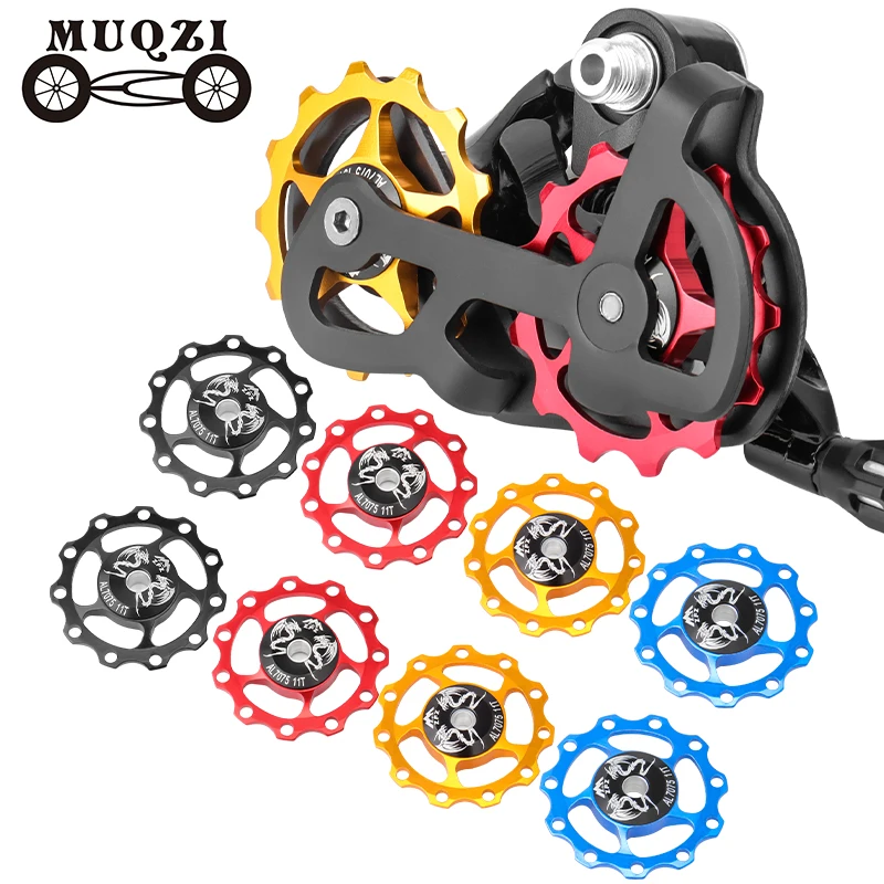 

MUQZI MTB Road Bike Guide Wheel 11T 13T Aluminum Alloy Bicycle Rear Bearing Guide Wheel