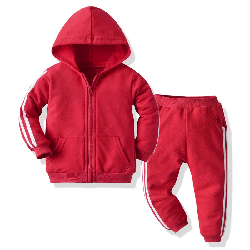 

New autumn children's clothing, boys and girls sportswear kids 2-pieces long-sleeved sweater and pants suit, Picture shows