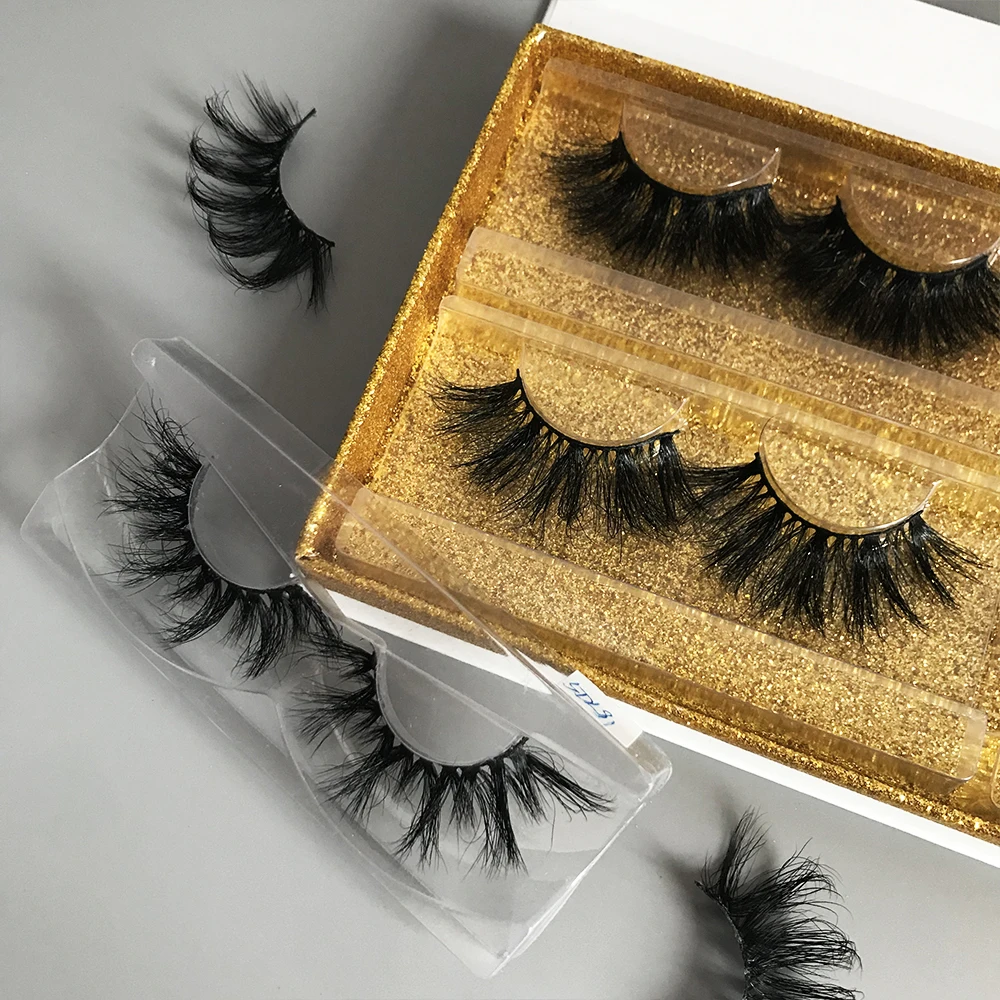 

OEM/ODM Handmade Custom Packaging Mink Eyelashes Hot Sale 3D Mink Eyelashes Wholesale Vendor 18MM Mink Eyelashes, Black