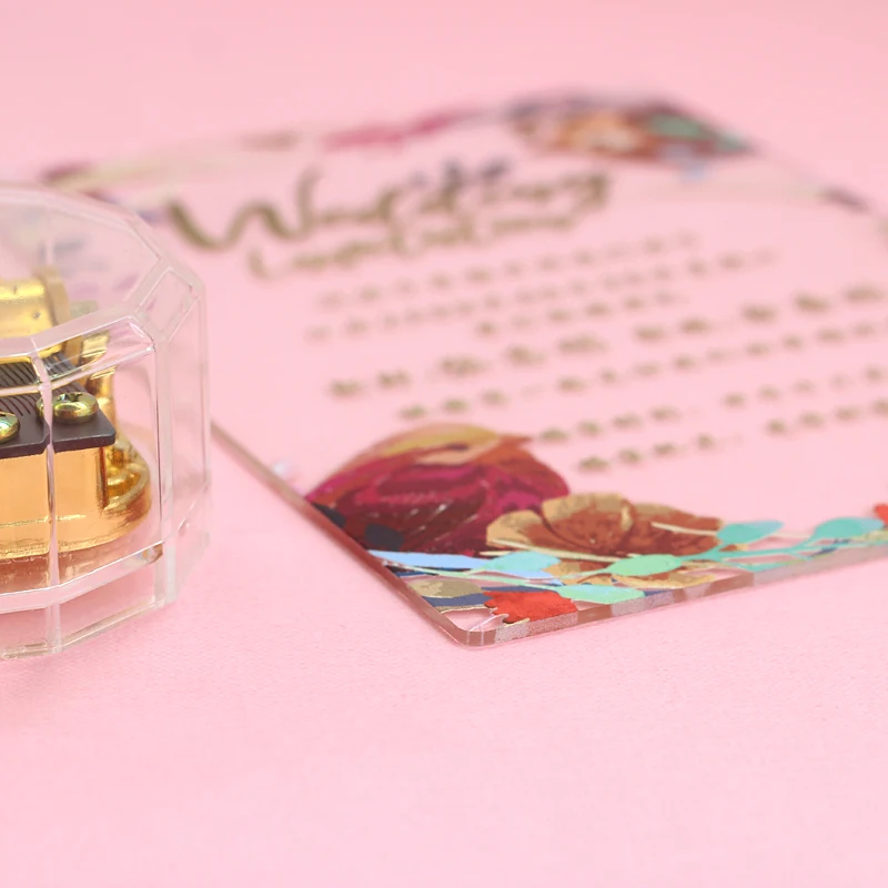 
5*7inch clear acrylic invitation card,acrylic invitations wholesale,acrylic invitation wedding 