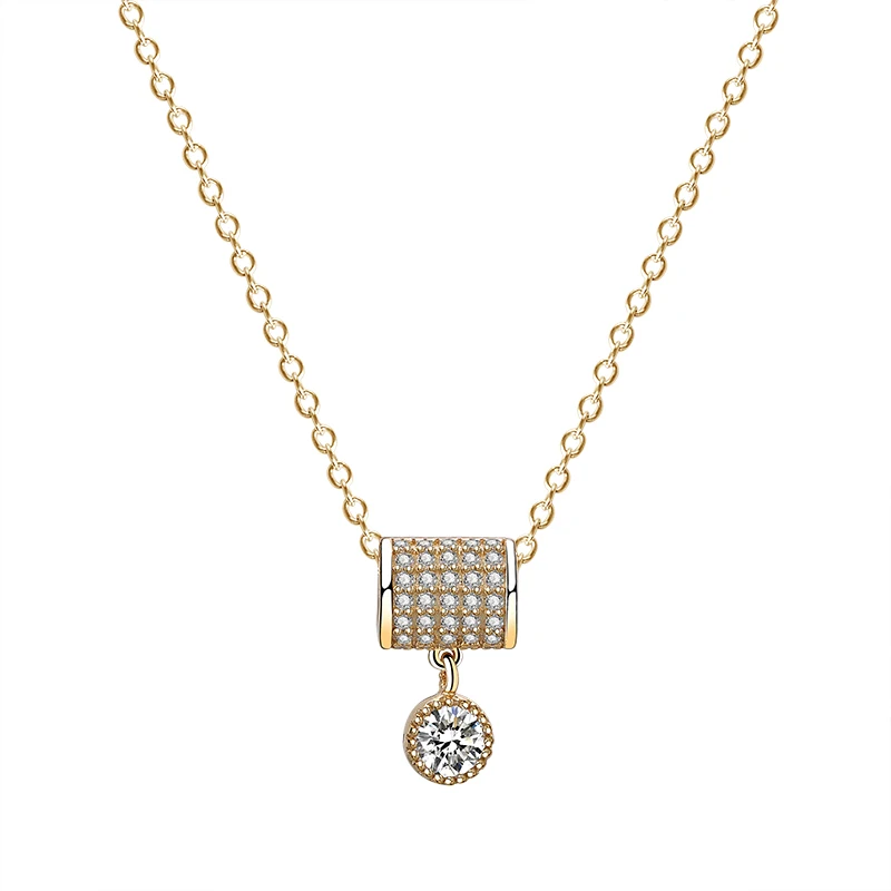 

S925 sterling silver Korean creative pendant necklace bu moyu