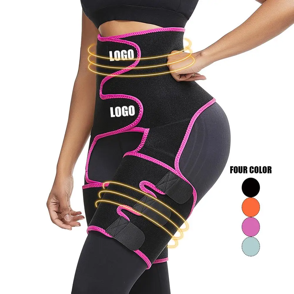 

New Design Compression Leg Sleeve Rose Red Body Shaper Neoprene Thigh Trimmer Double Thigh Shaper Waist And Thigh Trimmers