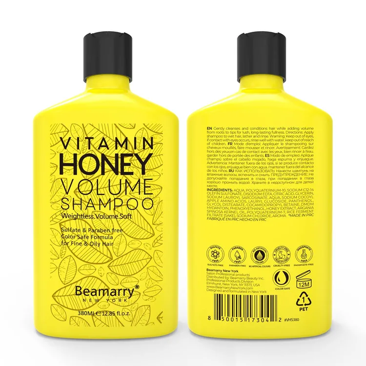 

Organic Vitamin Honey Volume Hair Washing Shampoo Manufacture for Oily Hair