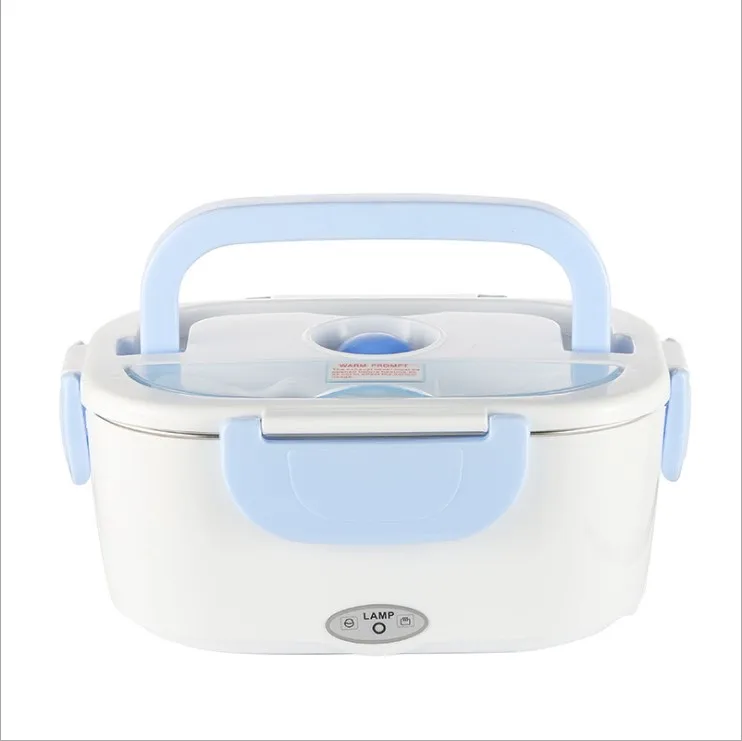 

304 stainless steel heated lunch box Bento. lunchbox inside portable plastic electric heating lunch box