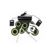 Digital Electronic Roll Up Drum Pad Set Kit - Portable Silicone Sheet 7 Pads with Drum Stick Foot Pedal Switch Headphone