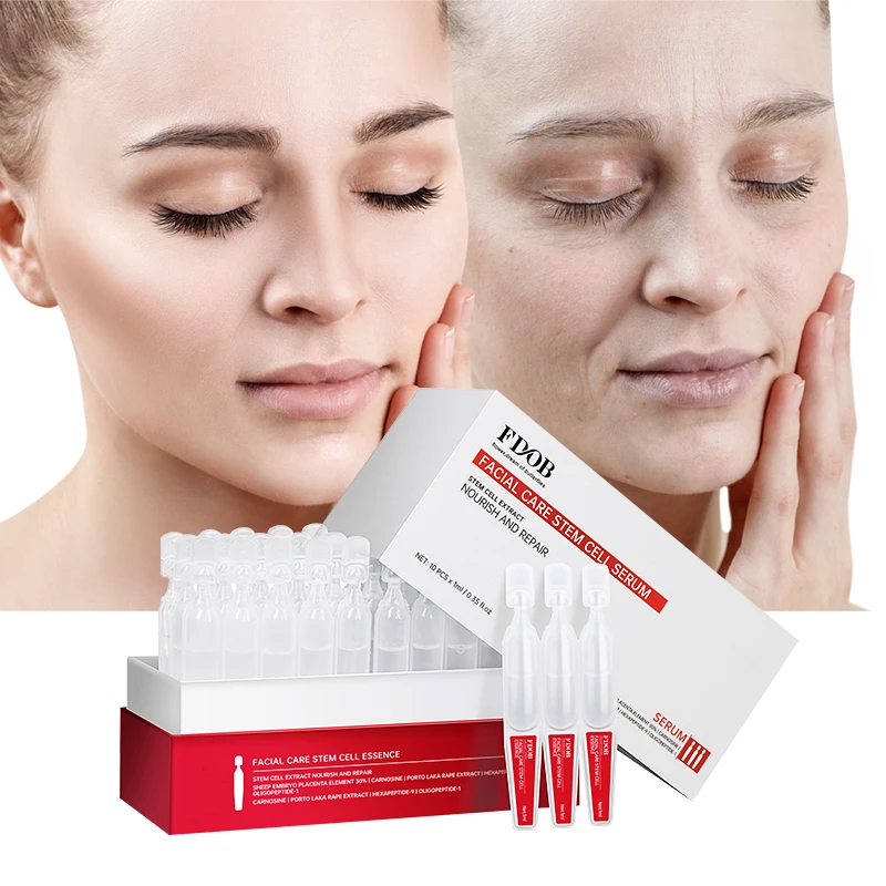 

Skin Care Repair Organic Hyaluronic Acid Vitamin C Anti Aging Ampoule whitening Stem Cell Face Serum