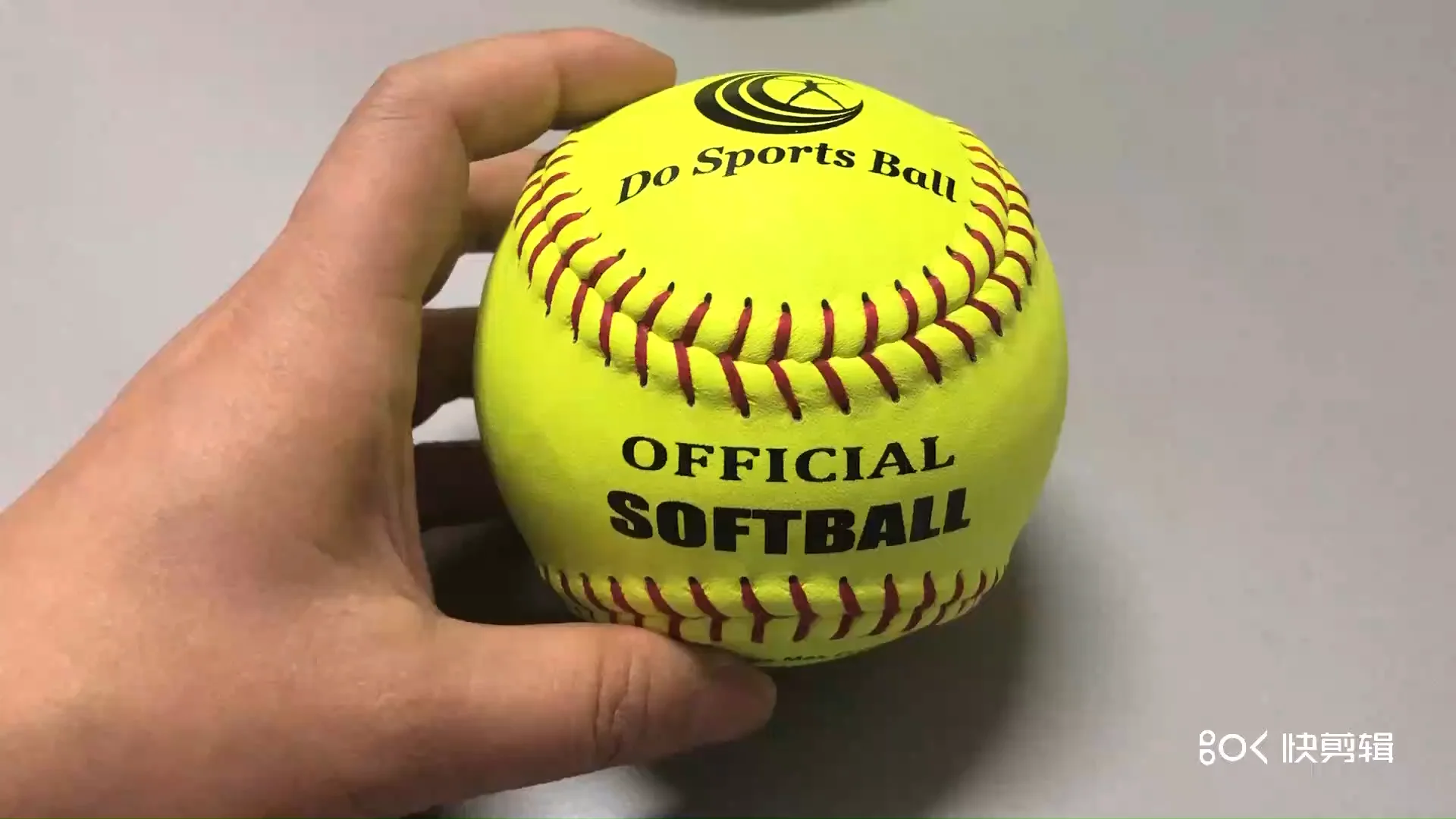 12inch Leather Cover Pu Core Fastpitch Cor .47,375lbs Game Softball Asa