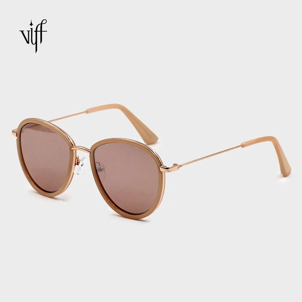 

VIFF HM19317 2020 Gafas de Sol High end OEM vintage round metal women sunglasses