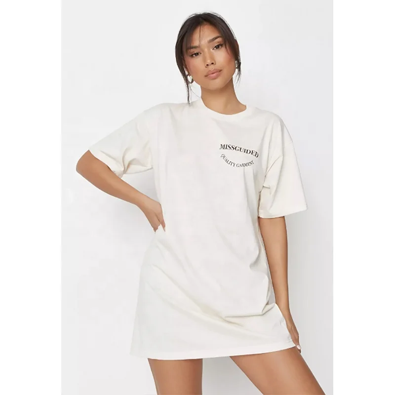 

Comfortable crew neck short sleeve women lady elegant summer casual tshirt dresses, Customized color