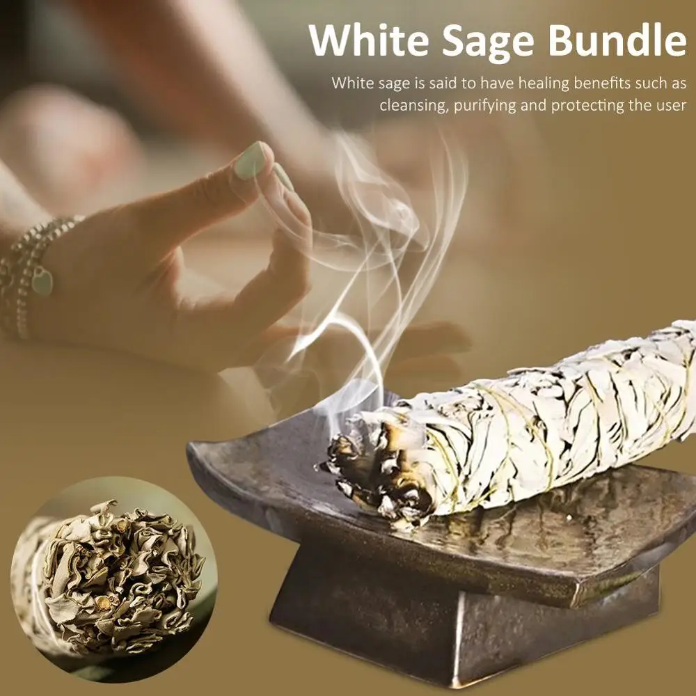 

White Sage Bundle Pure Leaf Smoky Purification Smudge Stick Home Air Fresheners Incense Burning For Healing Yoga Meditation