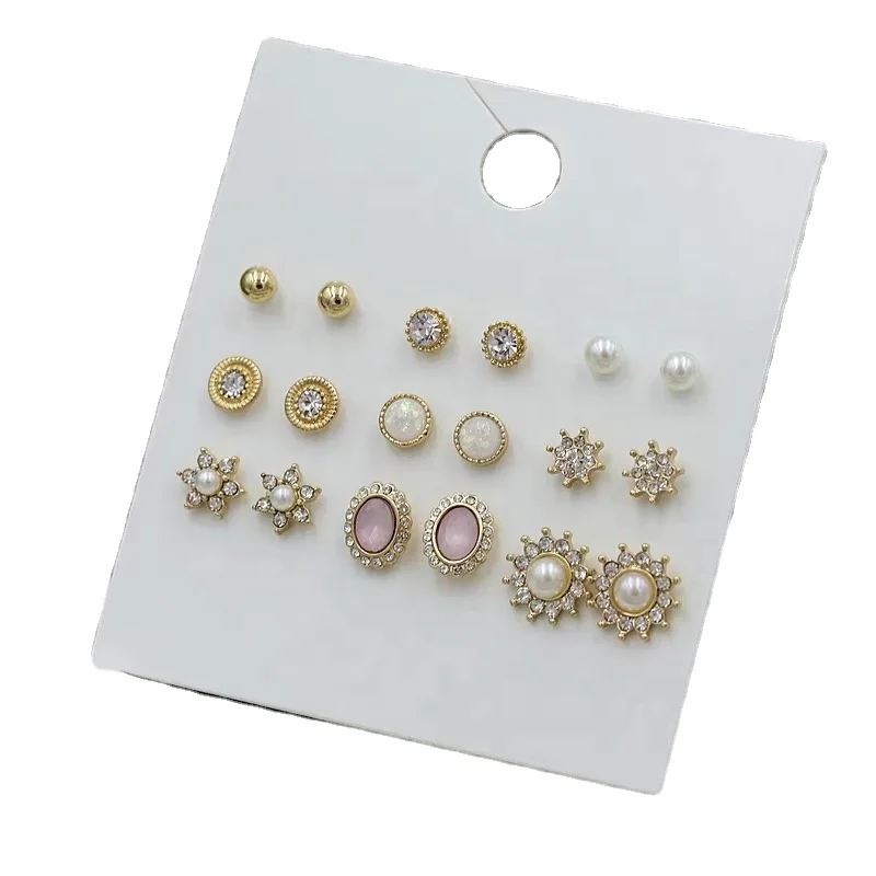 

Wholesale Manufacturer China Supplier Custom White Paper Earring Card with Jewelry