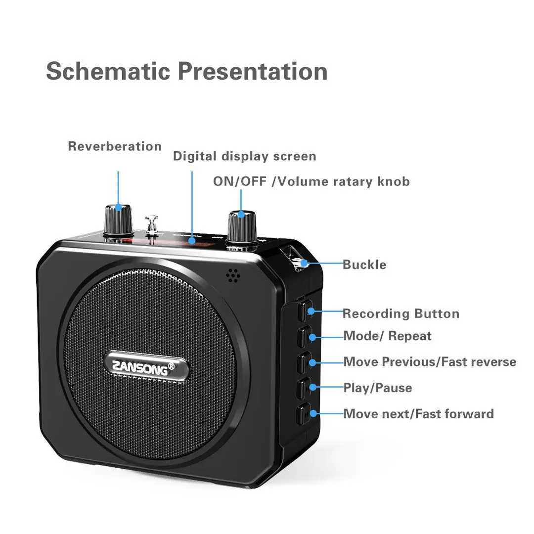 
M80 for tour guide and teacher Mini portable wireless loudspeaker amplifier 