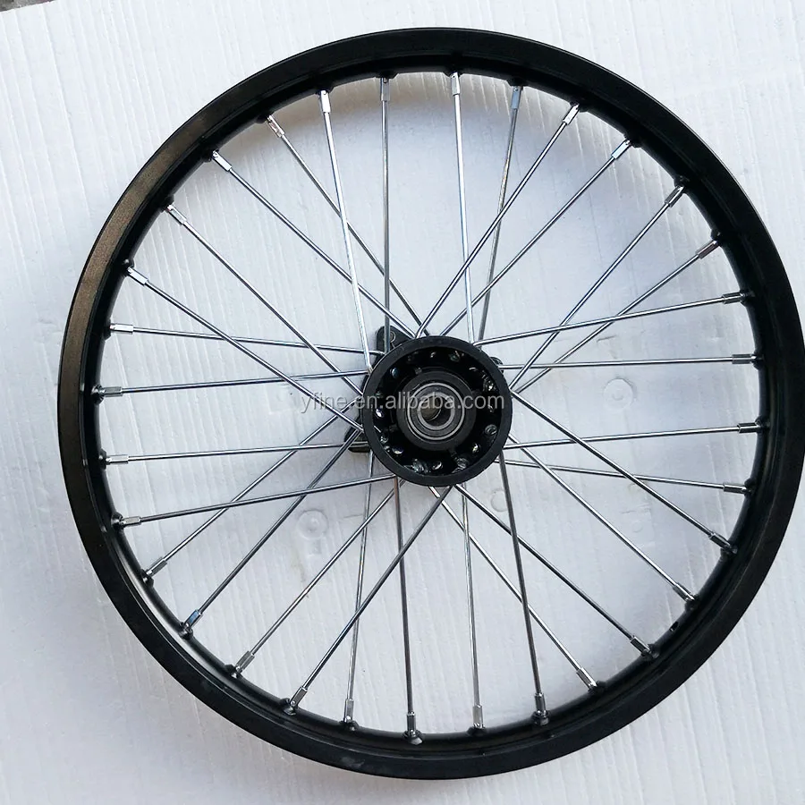 Pit Bike Aluminum Alloy Front Wheel Rim With Aluminum Alloy Hub 17 Inch
