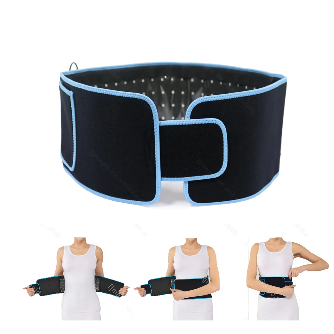 

2021 Hot Selling LED Red Light Slimming Physiotherapy Wrap Belt, Black