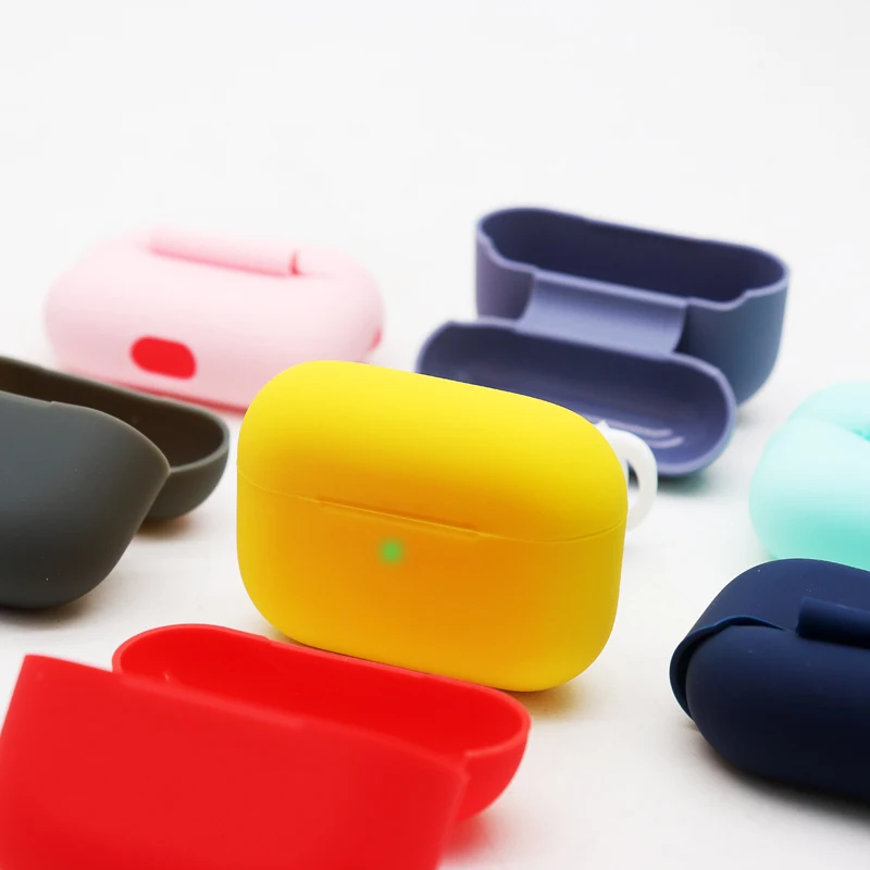 

Compatible for Pods protective case, 1.2mm environment-friendly silicone earphone protective case, Colorful