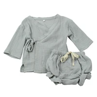 

Yi Wu Market Wholesale Baby Clothes Muslin New Design Baby Girl Set