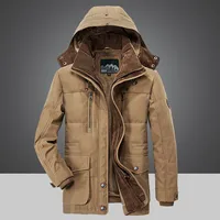 

Hunting Down Cotton Jacket Hood Jaqueta Inverno Mens Down Filled Winter Thick Coat