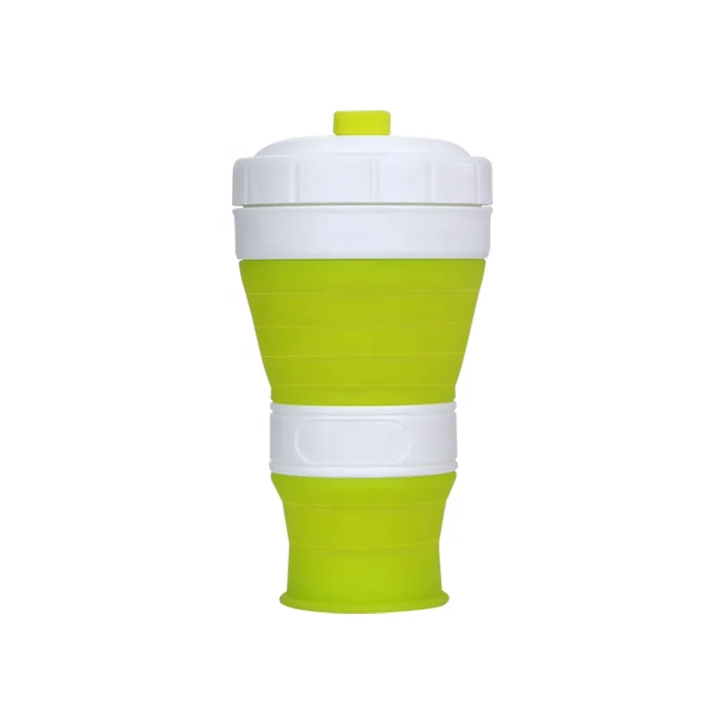 
wholesale Custom Logo foldable plastic reusable silicone sleeve coffee cup 