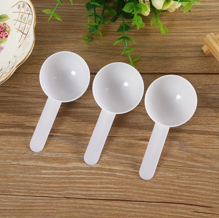 

Free shipping Food Grade plastic measuring spoon powder scoops12.5g/25ML plastic ice cream spoon, Customized color