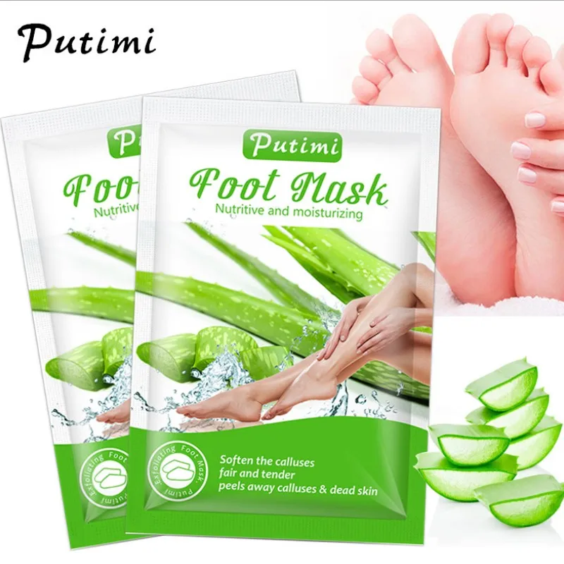 

Callus Removal Aloe Vera Lemon Peach Papaya Rose Lavender Exfoliating Peeling Natural Organic Moisturizing Foot Mask