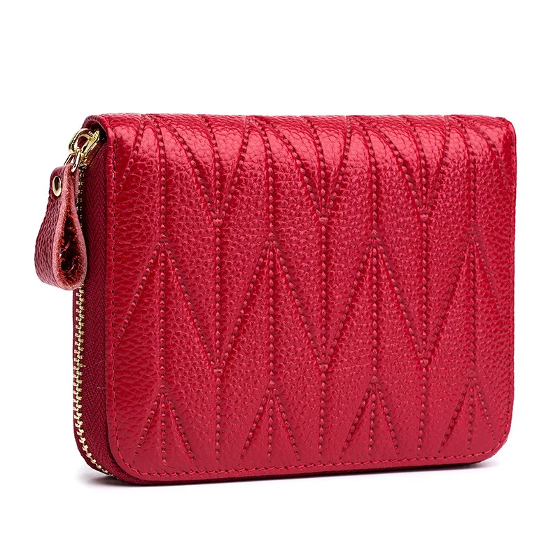 

New Multi-function cheap Fashion Zipper change Wallet Passport Holder RFID Travel Women Purse