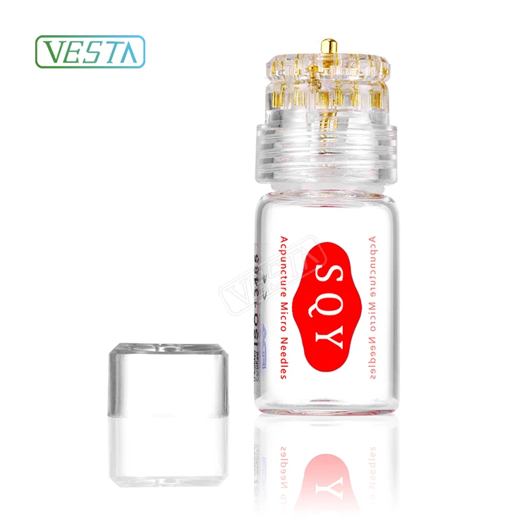 

Vesta Good Quality Derma Stamp 20 Micro Needle Mesotherapi Hydra Needle Microneedle Titanium Derma Roller 20 needles Gold Tips
