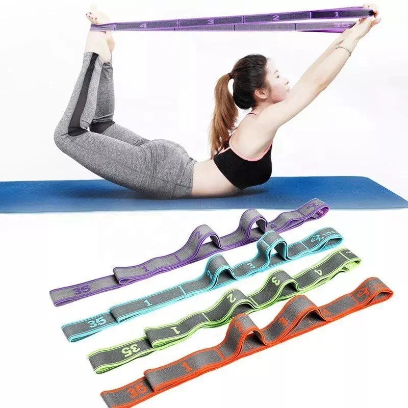 

Resistance Bands Exercise Yoga Strap For Stretching Pull Hanging Straps, Pink/purple/black/lake blue/grass green/dark blue/gray /red/rose red