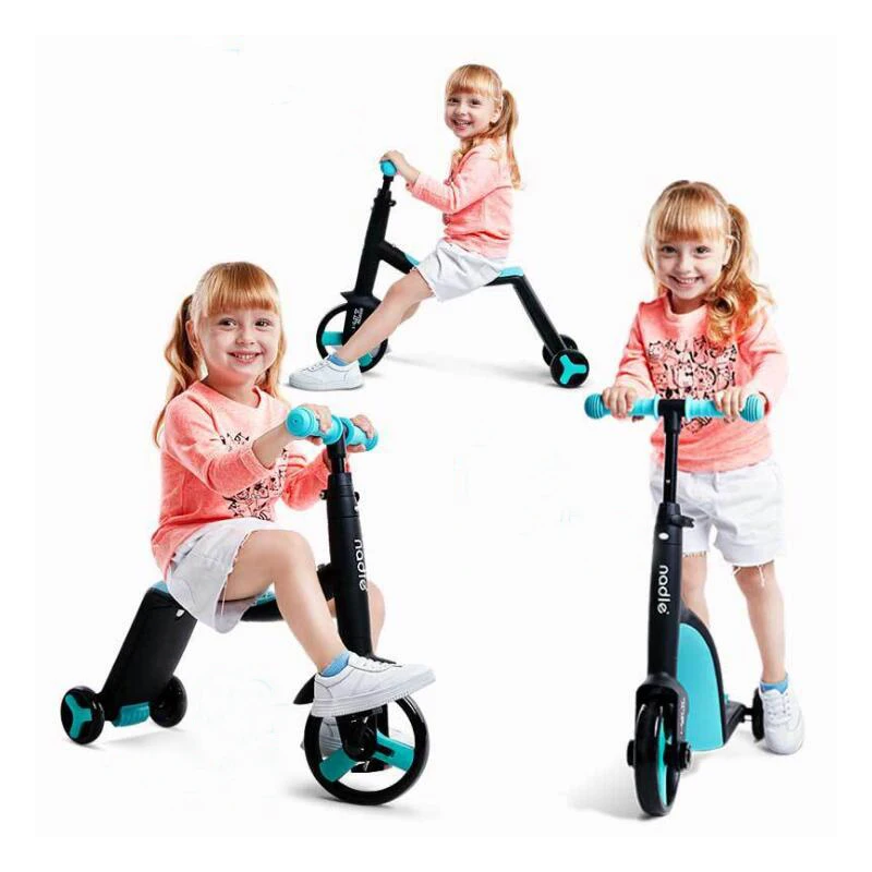 

Nadle Kids Scooters Three Wheel Tricycle Baby 3 In 1 Balance Bike Ride On Toys Kids Bike