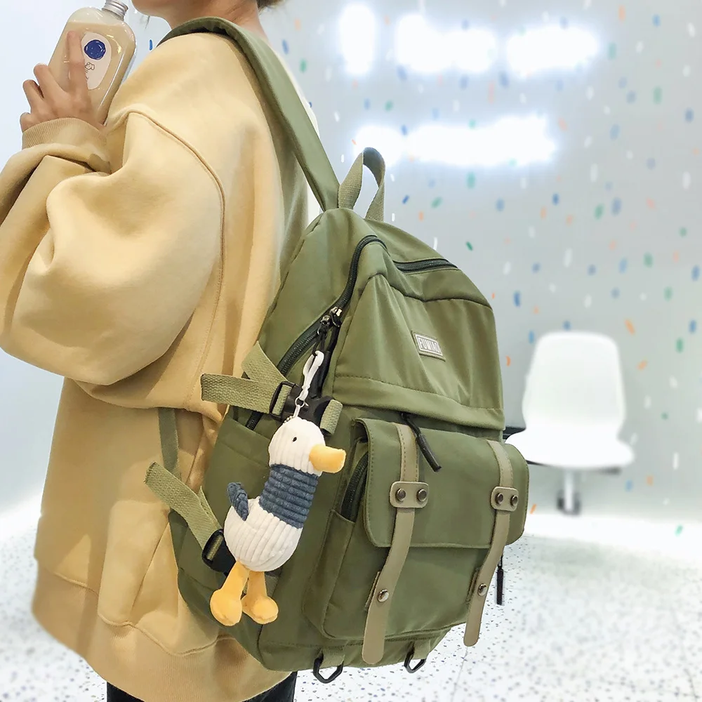 

Wholesale Women Waterproof Nylon Backpack Student Cute School Bag Kawaii Girl Laptop Backpack, 5 kinds or customized