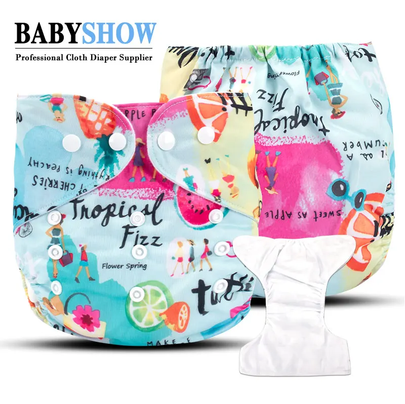 

Babyshow people pattern reusable adjustable cloth diapers for baby cloth nappy diapers manufacturer, Printed